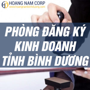phòng đăng ký kinh doanh tỉnh bình dương
